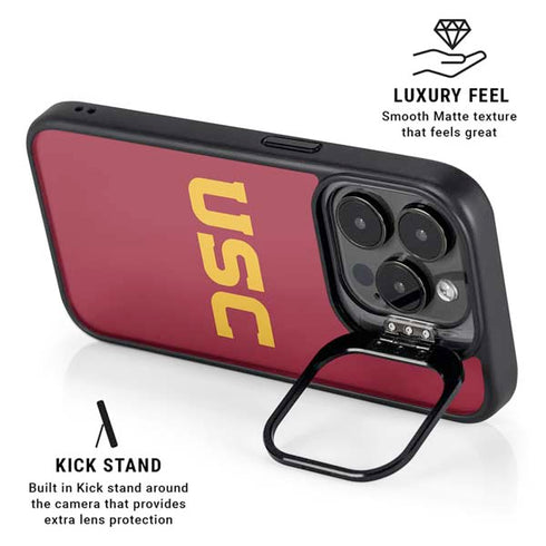 University of Southern California USC iPhone 14 Pro Kickstand Case